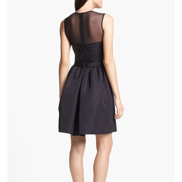 Taylor Mixed Media Fit & Flare Dress - Picture 2 of 8